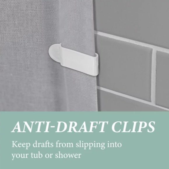 Haven 54" X 78" Stall Recycled Cotton Waterproof Shower Curtain Liner in Grey - Picture 3 of 7